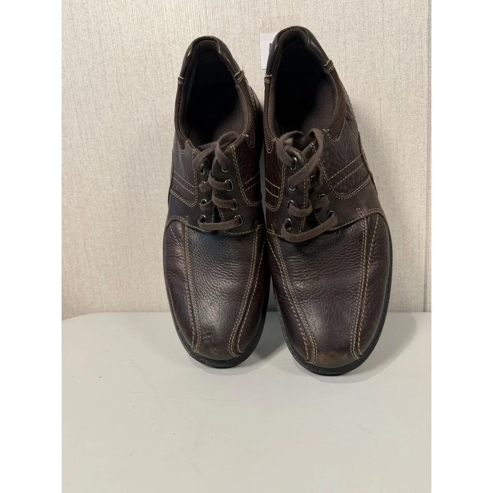Clarks Mens Brown Leather Lace Up Oxford Shoes Size 12 M 26103260